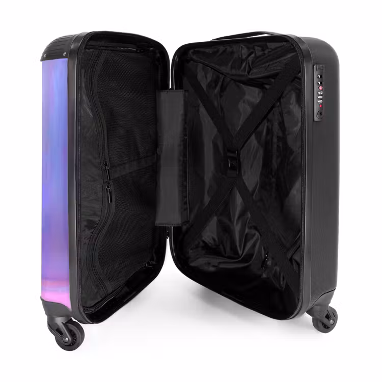 Suitcase - Pink monster on a pastel background — 5