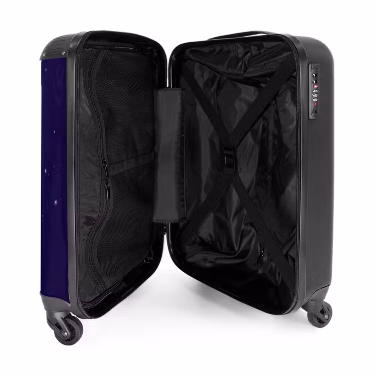 Suitcase - Purple monster in the starry sky — 5