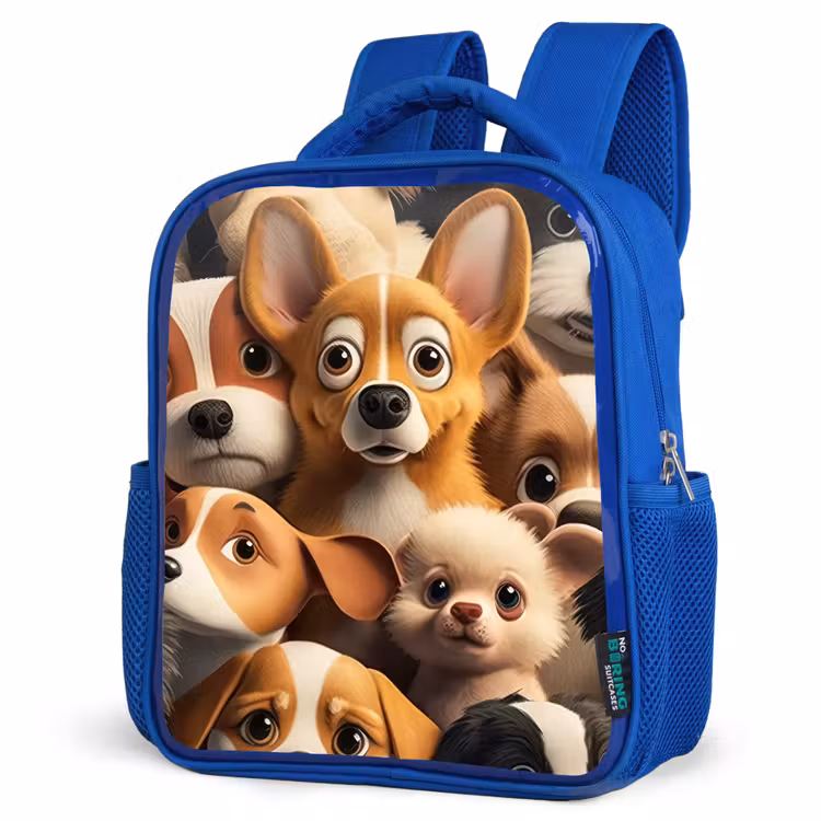 Kids backpack - Blue - Merry Dogs — 3
