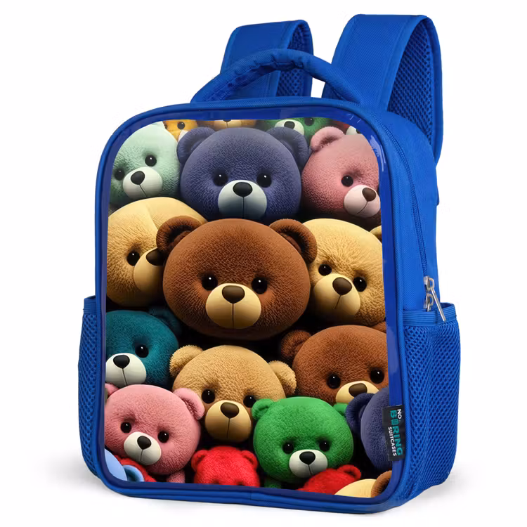 Kids backpack - Blue - Pied Bear Gang — 3