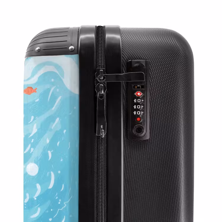 Suitcase - animation shark swimming in the water — 6