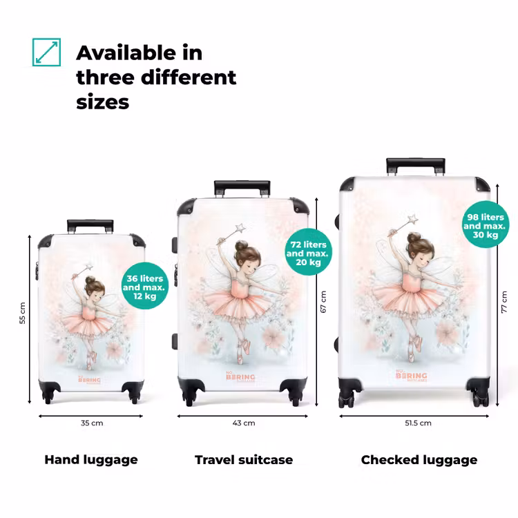 Suitcase - Ballerina fairy on pointe — 3