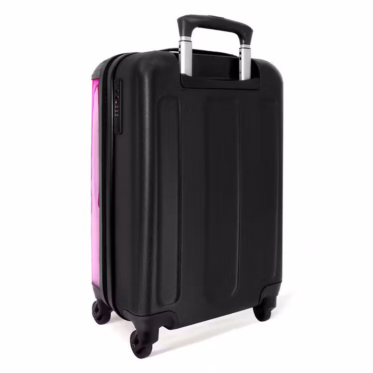 Suitcase - Dripping pink paint over smiley faces — 4