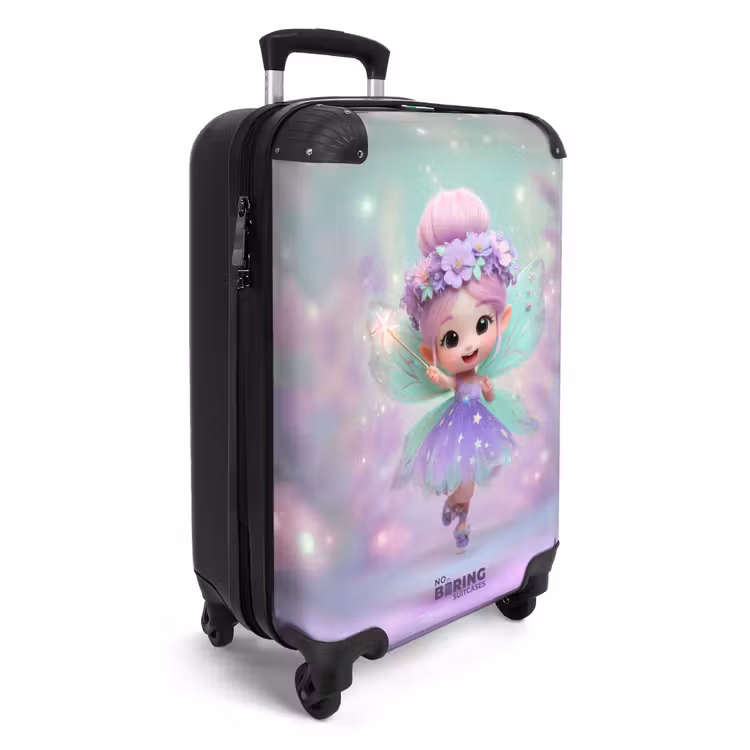 Suitcase - Fairy in a purple dress with blue wings — 2