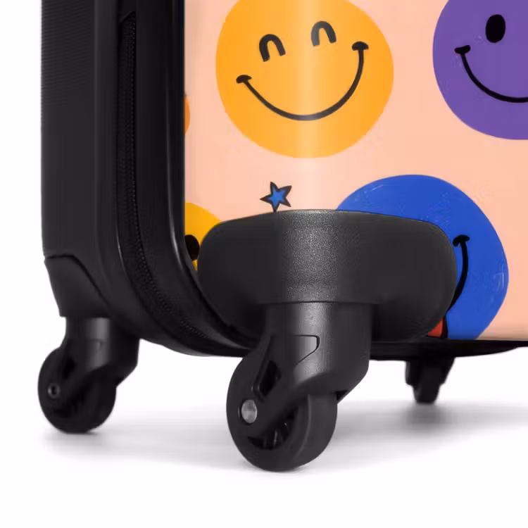 Suitcase - Pattern of colorful smiley faces — 7