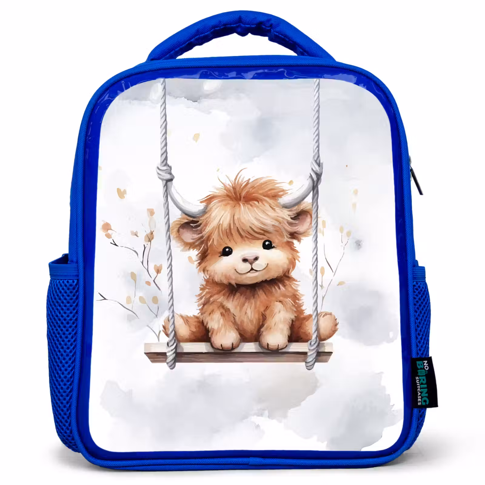 Kids backpack - Blue - Scottish highlander - Animal - Children — 1