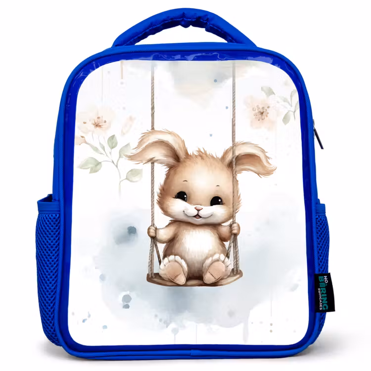 Kids backpack - Blue - Rabbit - Baby animal - Children — 1
