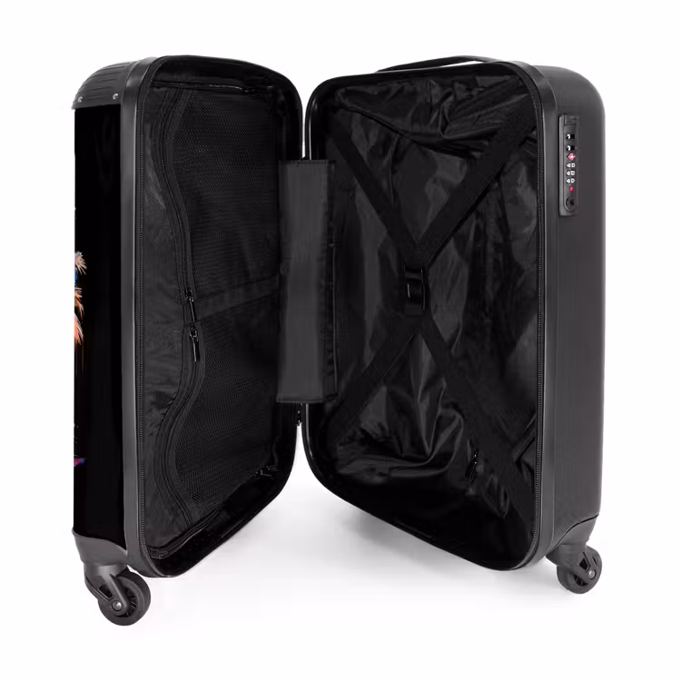 Suitcase - Palm trees smeared with paint — 3