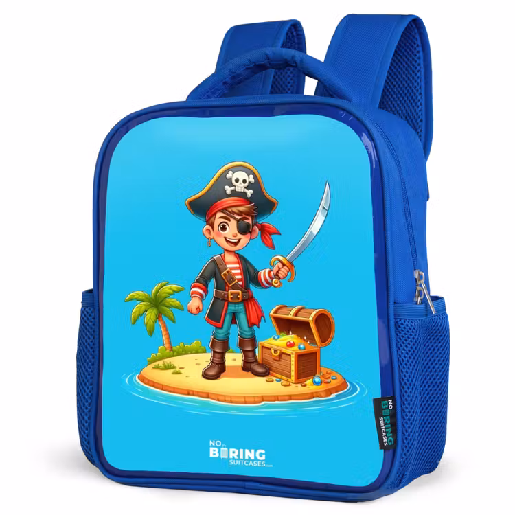 Kids backpack - Blue - Pirate ready to plunder — 3