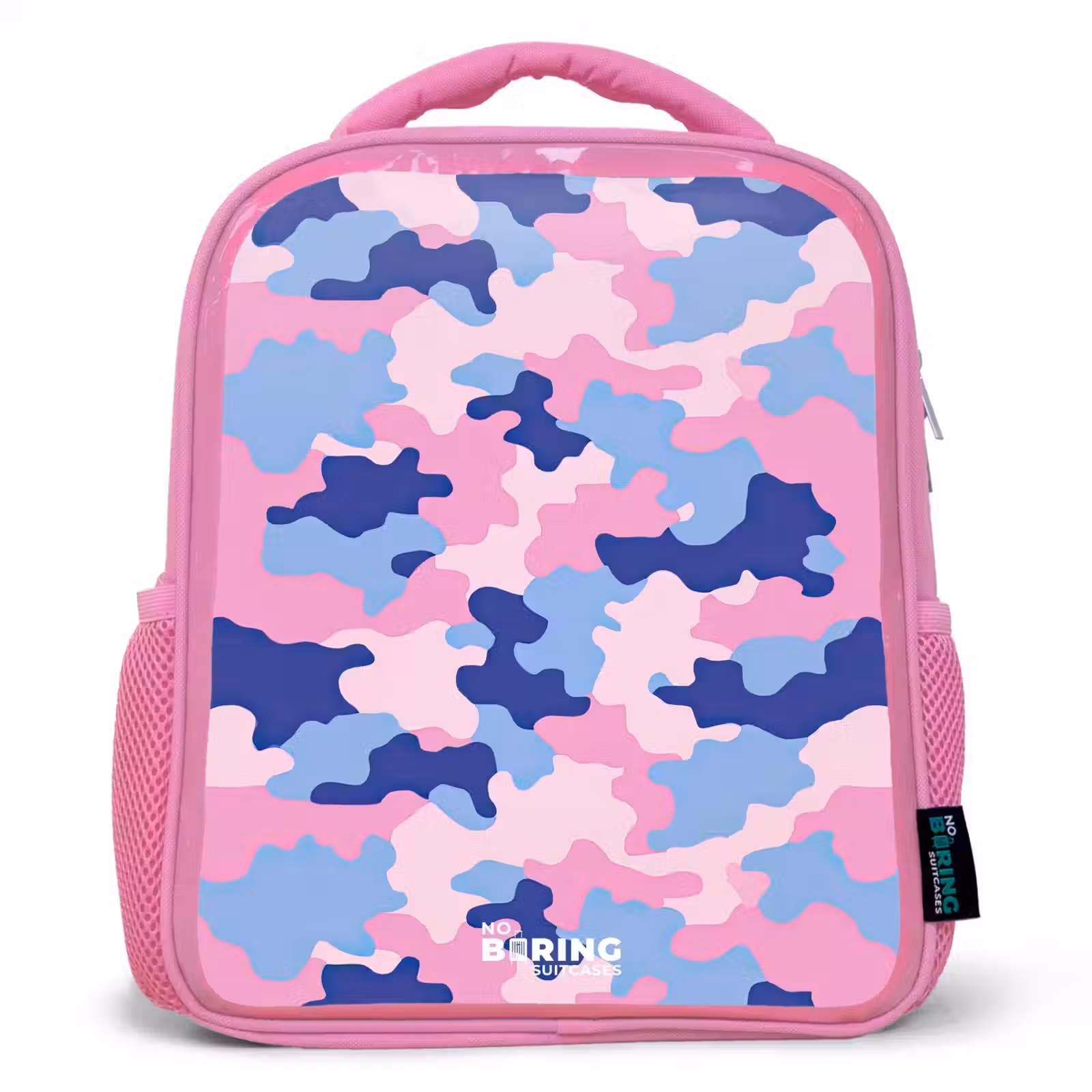 Kids backpack - Pink - Camouflage - Pink - Blue — 1