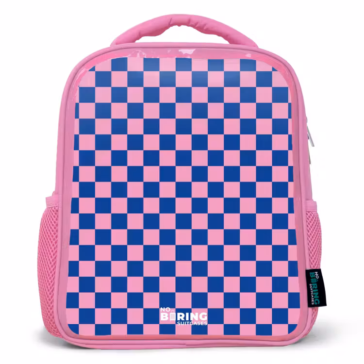 Kids backpack - Pink - Cubes - Blue - Pink — 1