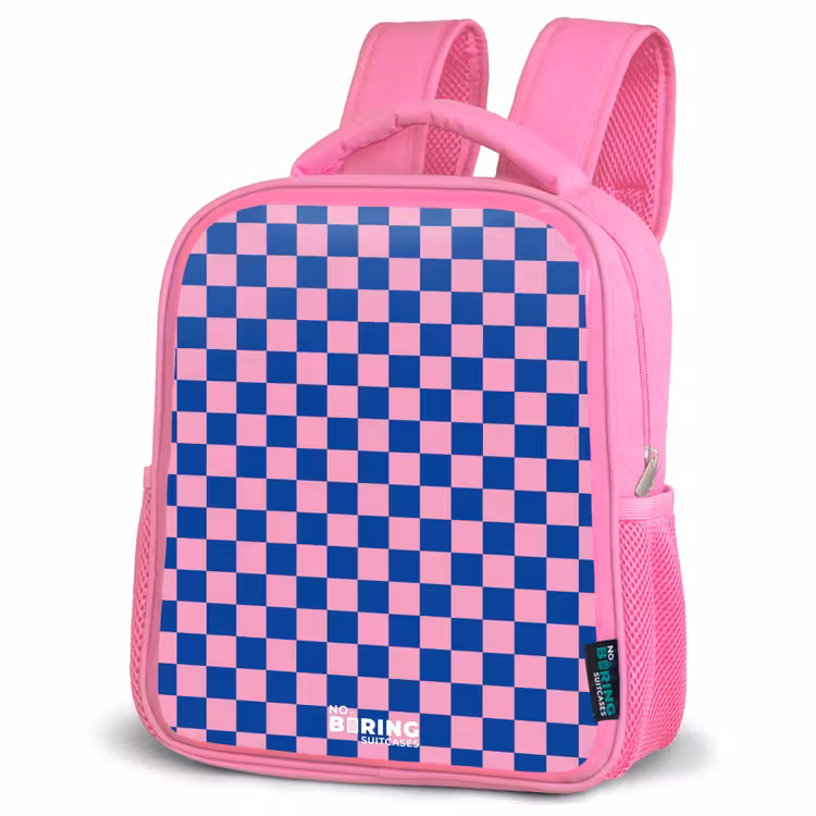 Kids backpack - Pink - Cubes - Blue - Pink — 4