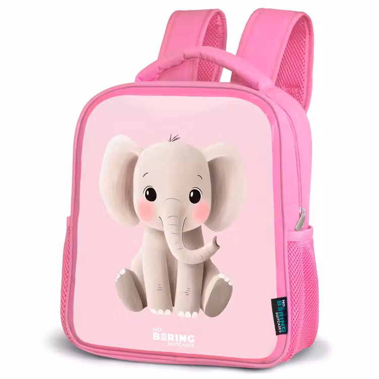 Kids backpack - Pink - Elephant - Baby - Blushes - Illustration — 4