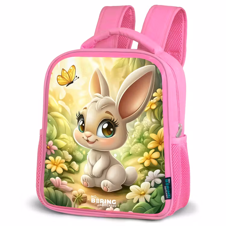 Kids backpack - Pink - Rabbit - Sunlight - Fairytale - Butterfly — 4