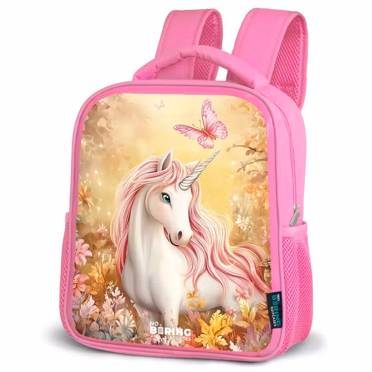 Kids backpack - Pink - Unicorn - Butterfly - Pink - Mane — 4