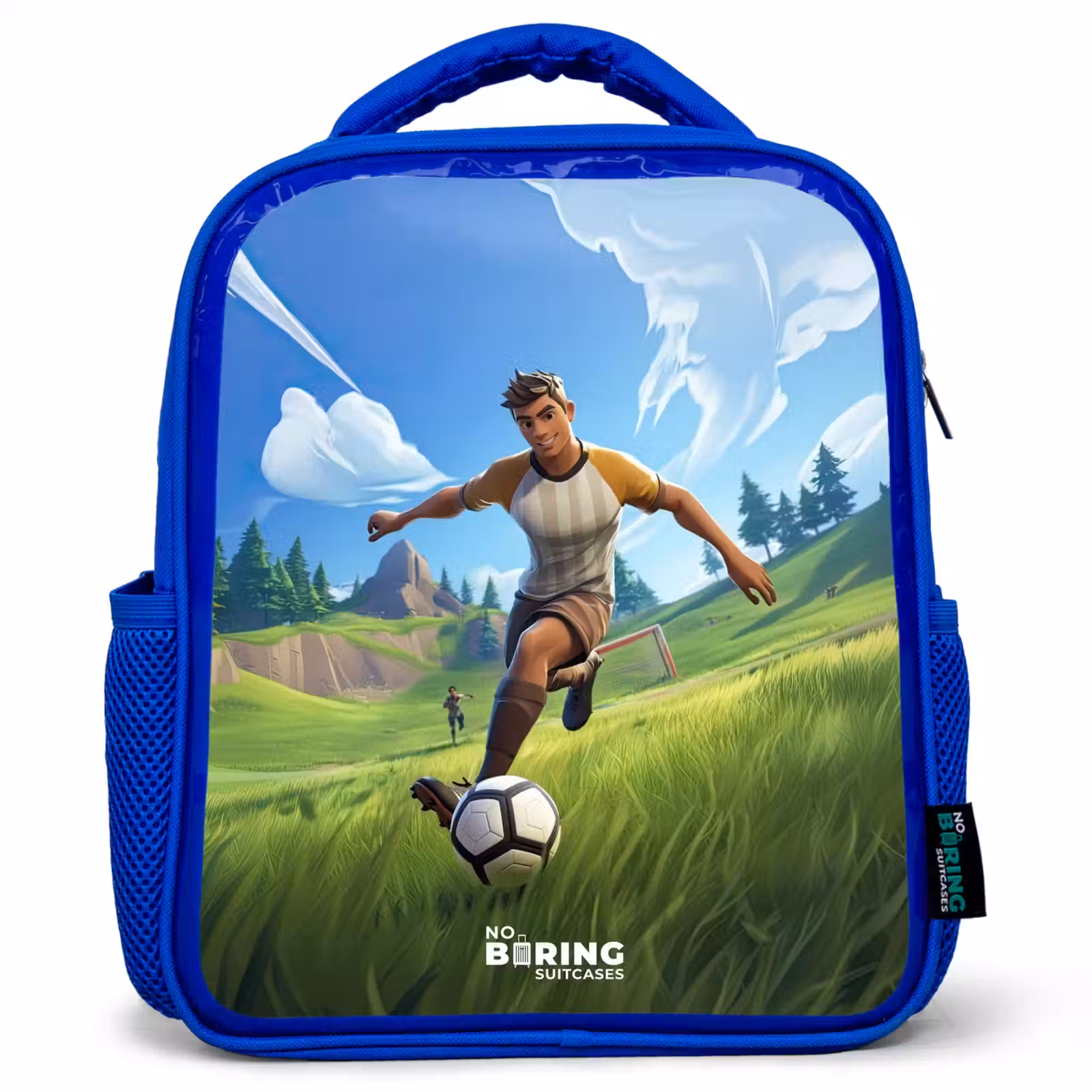 Kids backpack - Blue - Soccer - Boy - Goal - Soccer jersey — 1