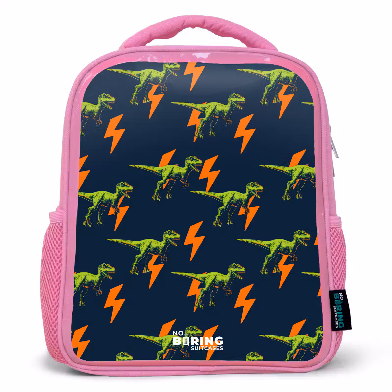 Kids backpack - Pink - Dinos - Lightning - Animals - Blue — 1