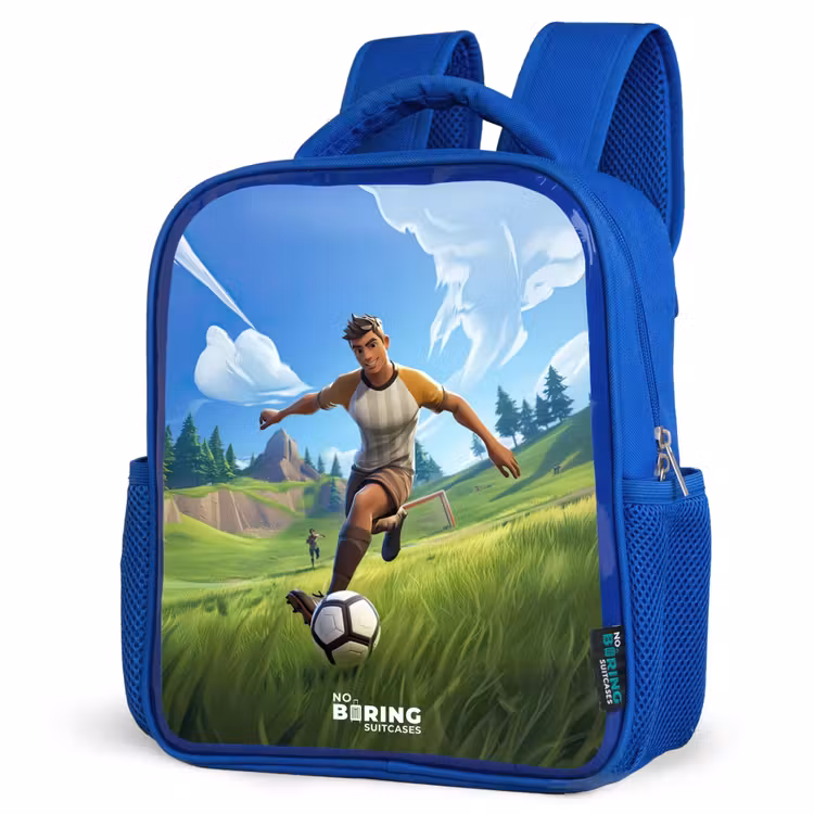 Kids backpack - Blue - Soccer - Boy - Goal - Soccer jersey — 3