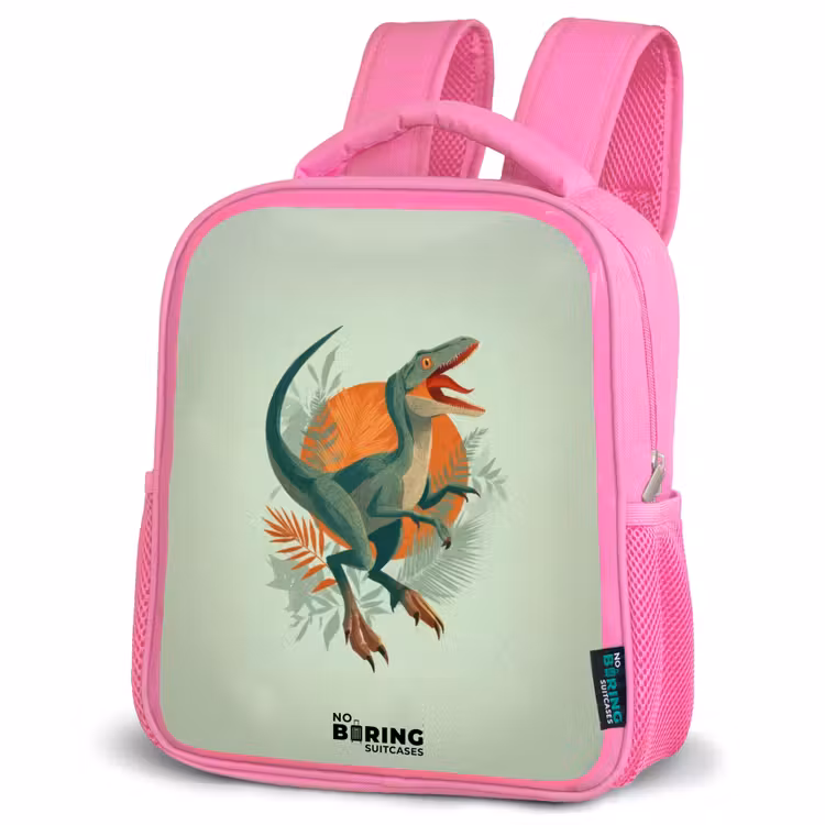 Kids backpack - Pink - Animal - Dino - Nature — 4