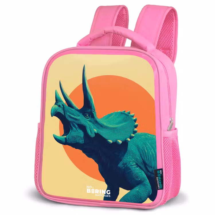 Kids backpack - Pink - Dino - Triceratops - Animal — 4