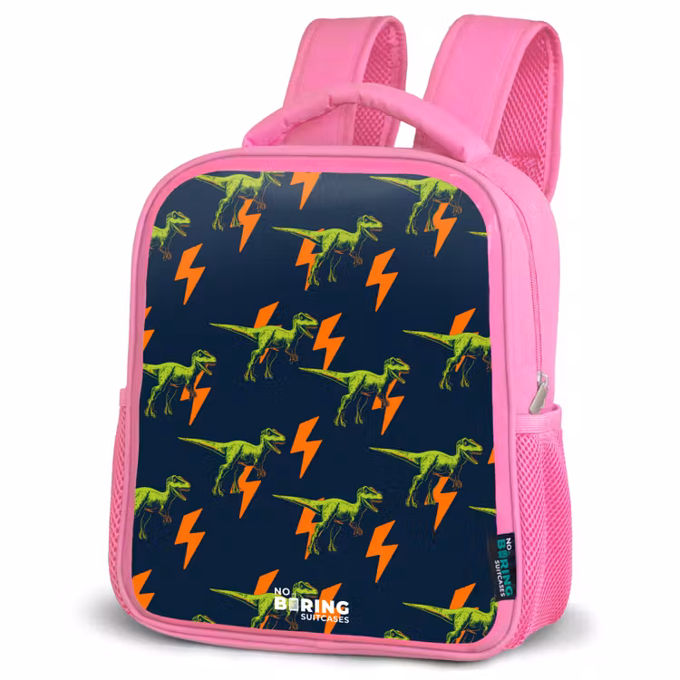 Kids backpack - Pink - Dinos - Lightning - Animals - Blue — 4
