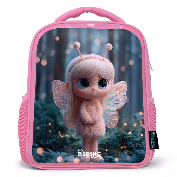 Kids backpack - Pink - Fairy - Forest - Glitters — 1