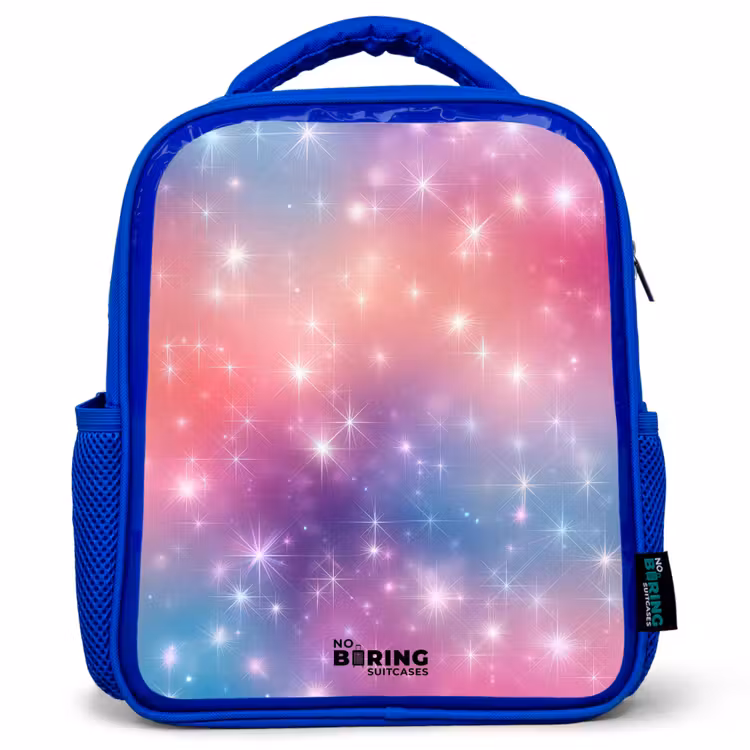 Kids backpack - Blue - Stars - Abstract - Colors — 1