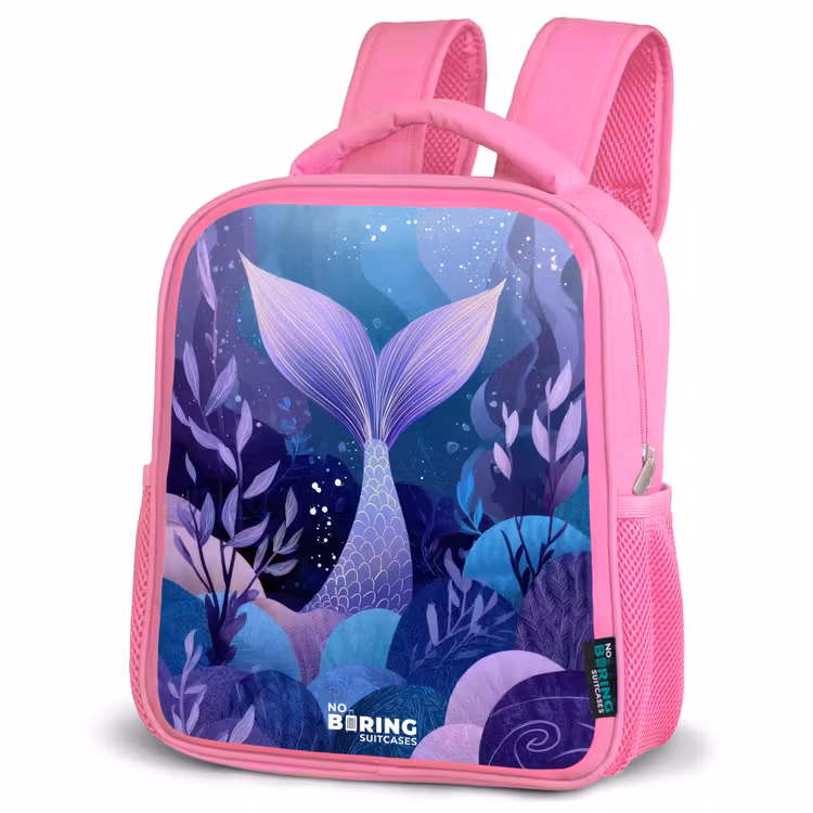 Kids backpack - Pink - Mermaid - Underwater - Purple - Blue — 4