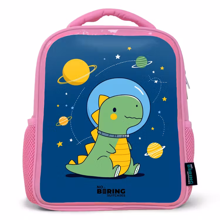 Kids backpack - Pink - Dino - Planet - Star - Blue — 1