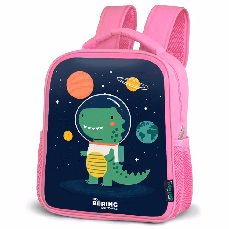 Kids backpack - Pink - Space - Dino - Planets - Stars — 4