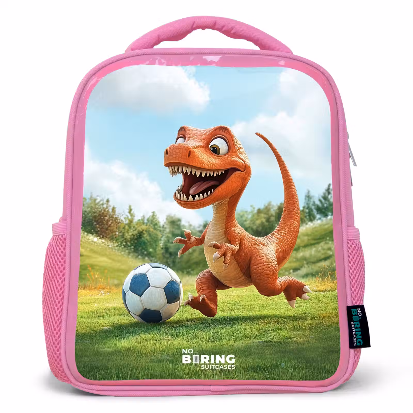 Kids backpack - Pink - Soccer - Dino - Sports — 1