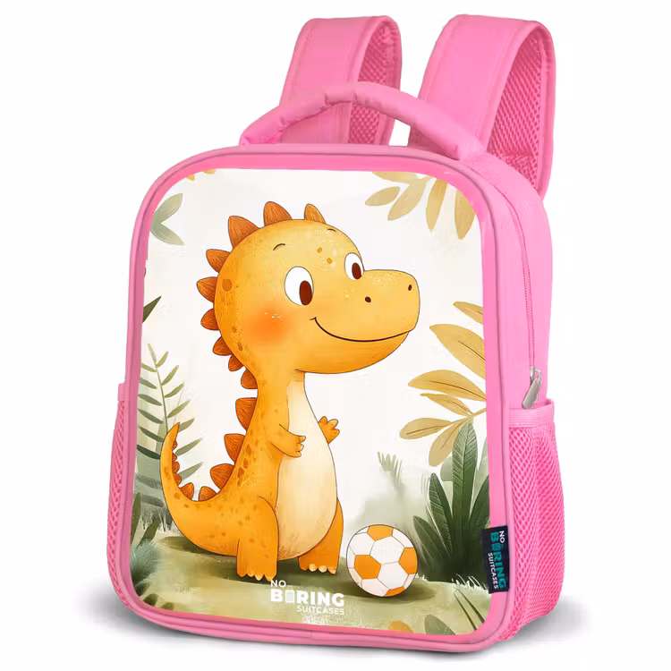 Kids backpack - Pink - Dino - Football - Orange — 4