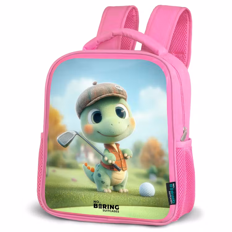 Kids backpack - Pink - Golf - Dino - Green — 4