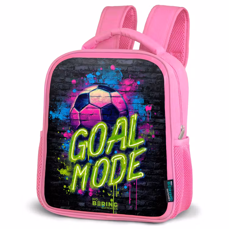 Kids backpack - Pink - Neon - Graffiti - Football - Colorful — 4