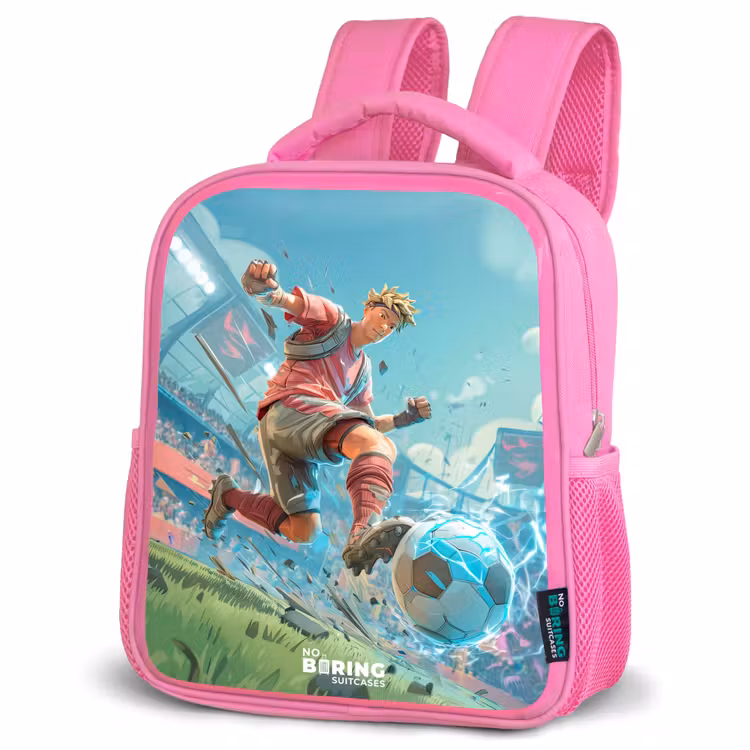 Kids backpack - Pink - Soccer - Boy - Stadium - Electric — 4