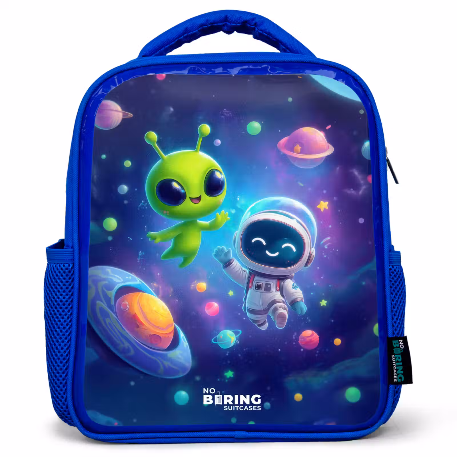 Kids backpack - Blue - Merry Meeting in Space — 1