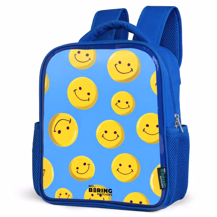 Kids backpack - Blue - Merry smiley rain — 3