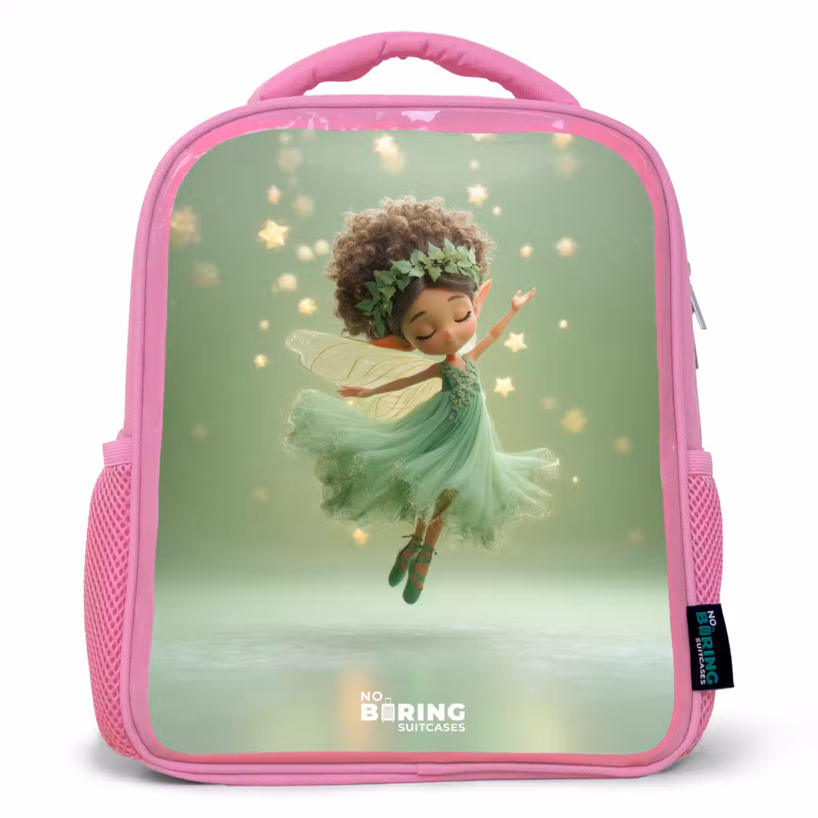 Kids backpack - Pink - Dancing fairy in green light — 1