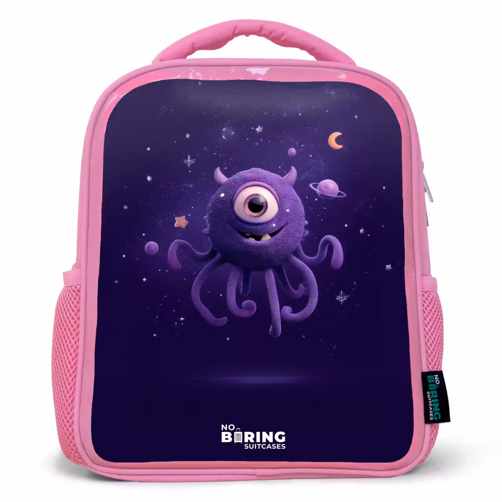 Kids backpack - Pink - Cosmic tentacle monster — 1