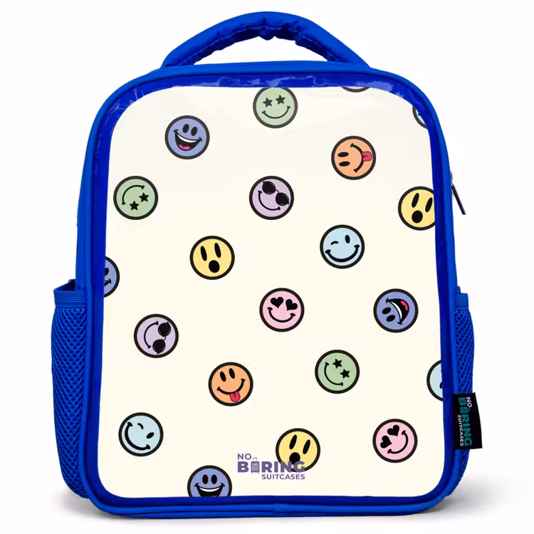 Kids backpack - Blue - Playful smiley mix — 1