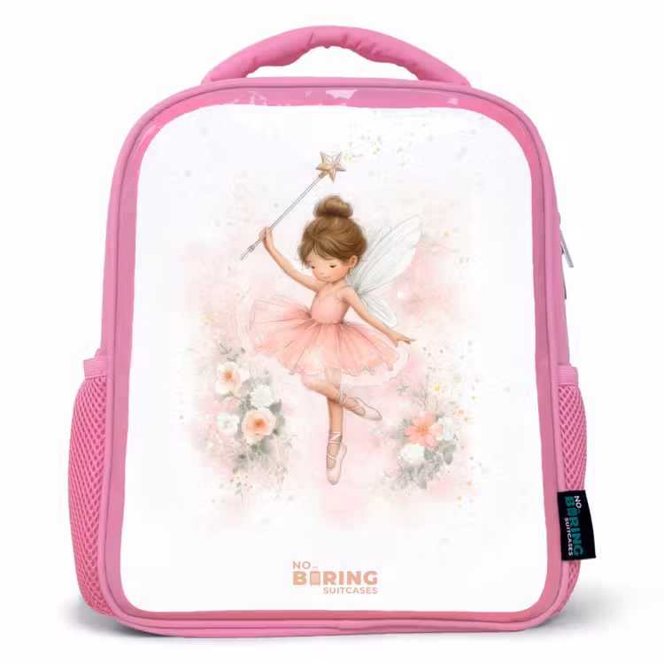 Kids backpack - Pink - Ballerina fairy in pink — 1