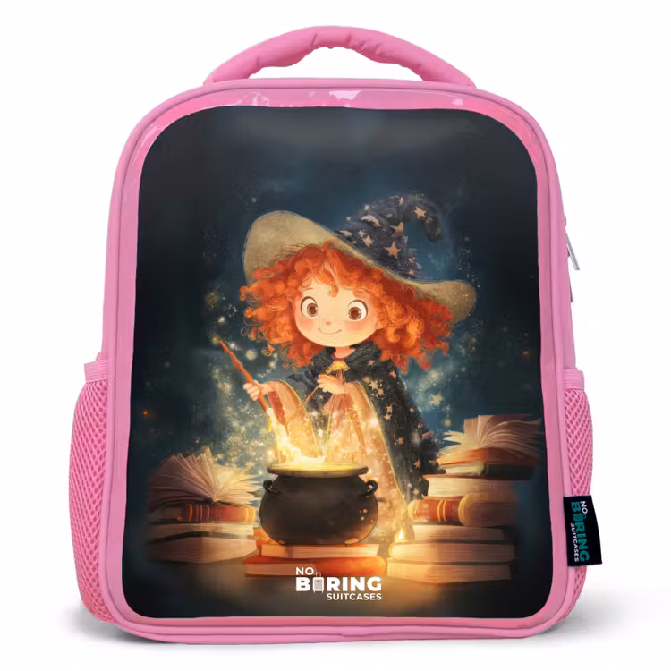 Kids backpack - Pink - Witch with Sparkling Magic Potion — 1