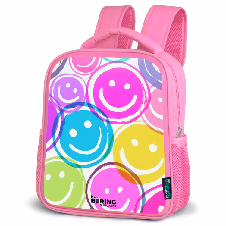 Kids backpack - Pink - Colorful explosion of smiles — 4
