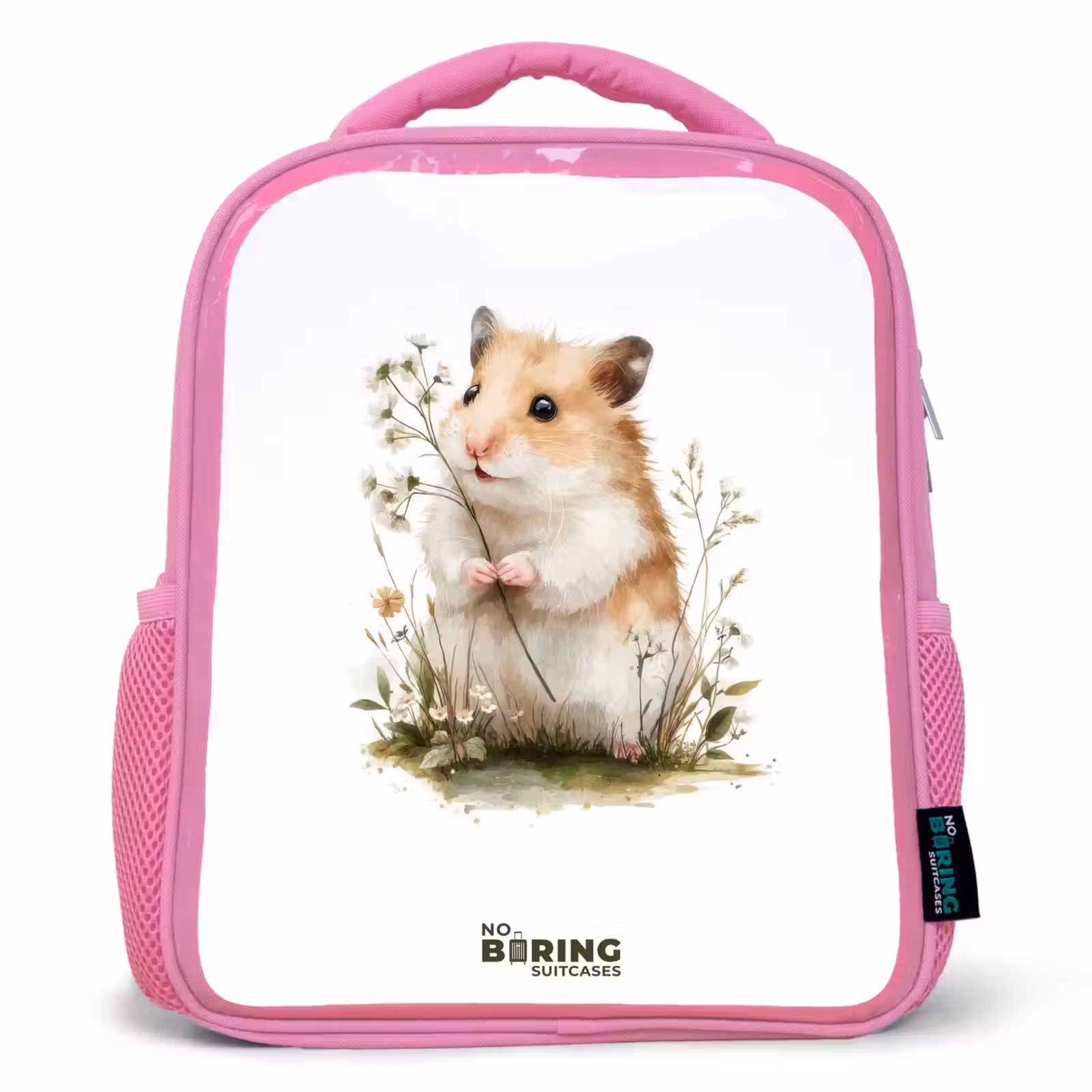 Kids backpack - Pink - Animal - Nature - Hamster — 1