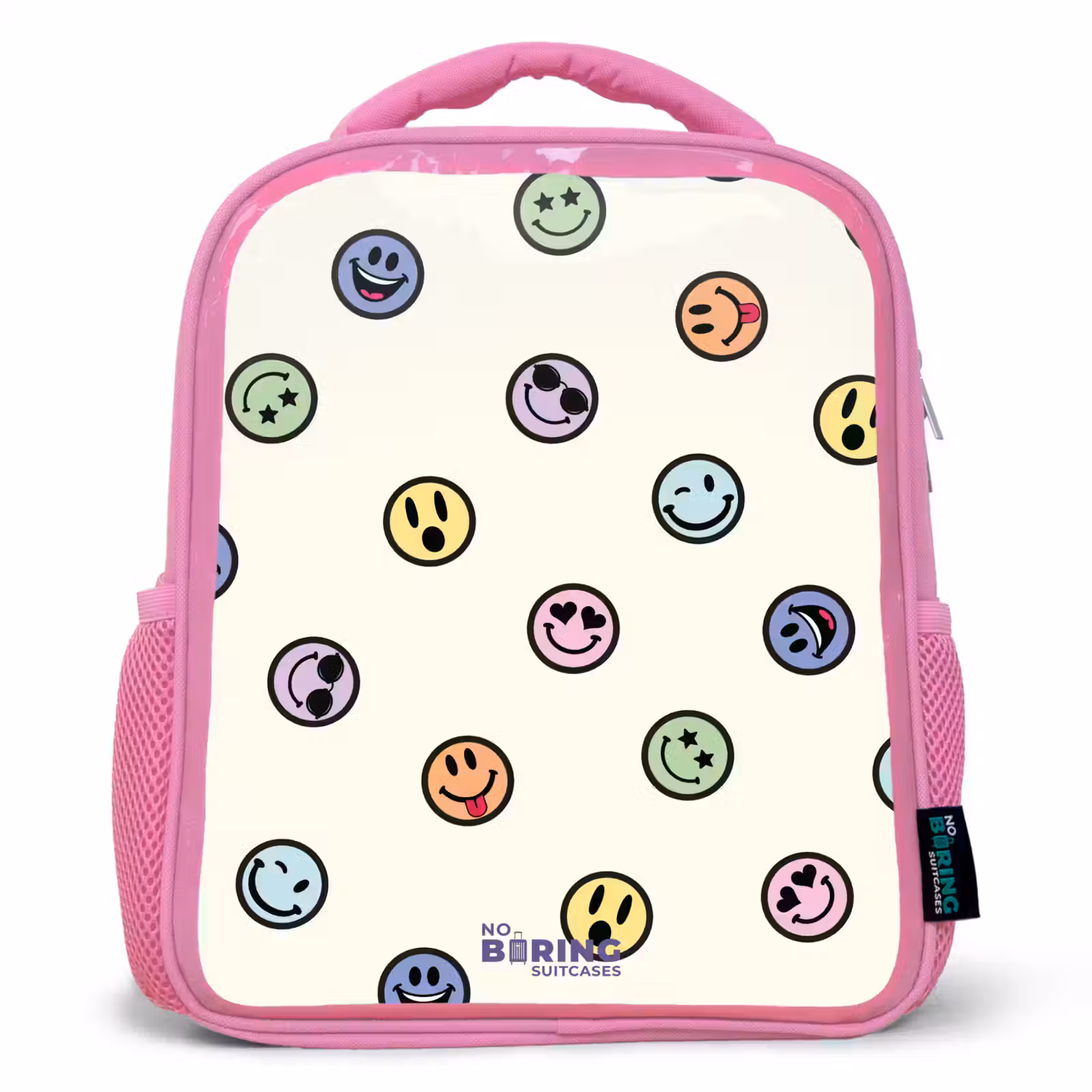 Kids backpack - Pink - Playful smiley mix — 1