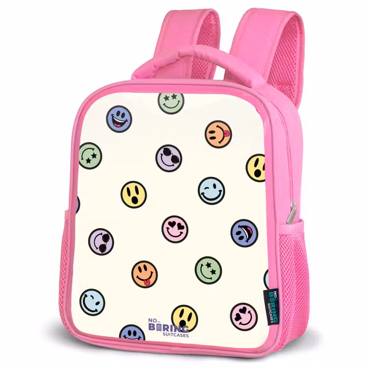 Kids backpack - Pink - Playful smiley mix — 4