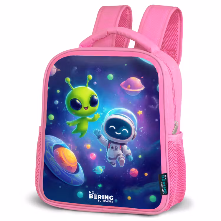 Kids backpack - Pink - Merry Meeting in Space — 4