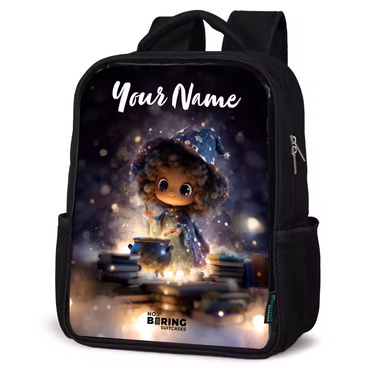 Kids backpack with name - Black - Magical Night of Magic — 4