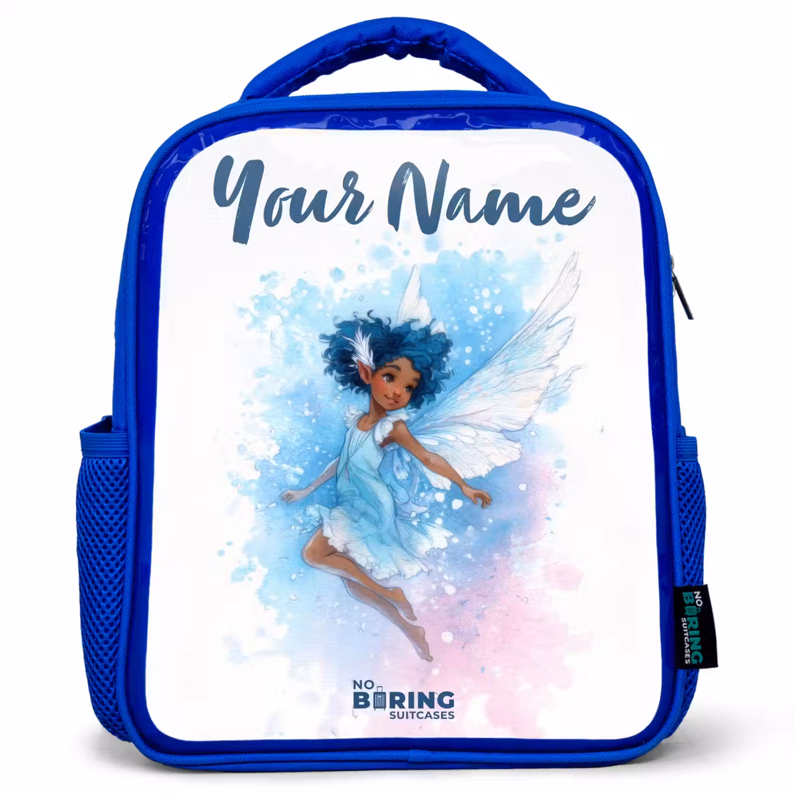 Kids backpack - Blue - Flying fairy in shades of blue — 1