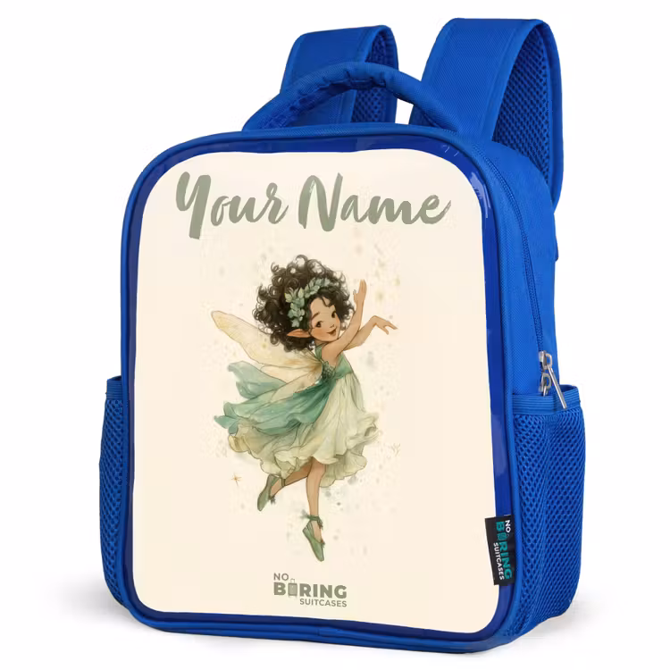 Kids backpack - Blue - Dancing forest fairy — 3
